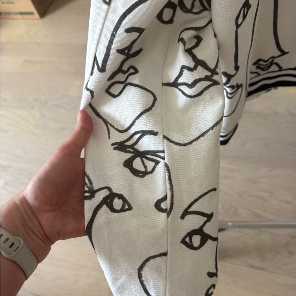 Abstract Face Print Bomber Jacket - image 4